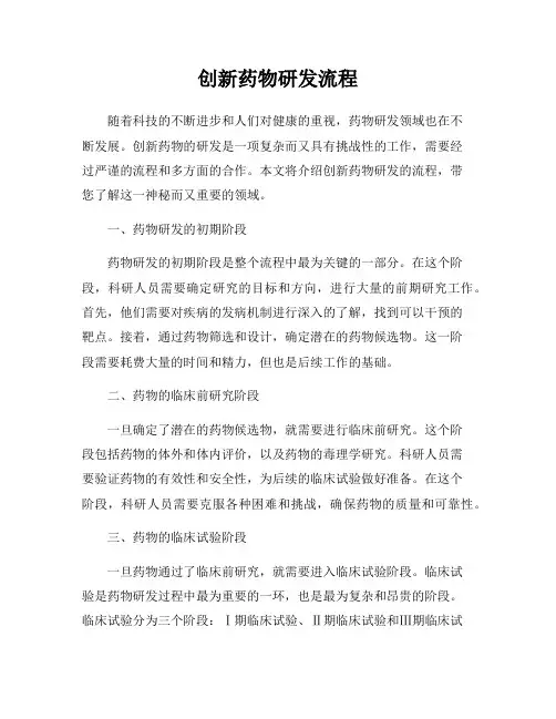 创新药物研发流程