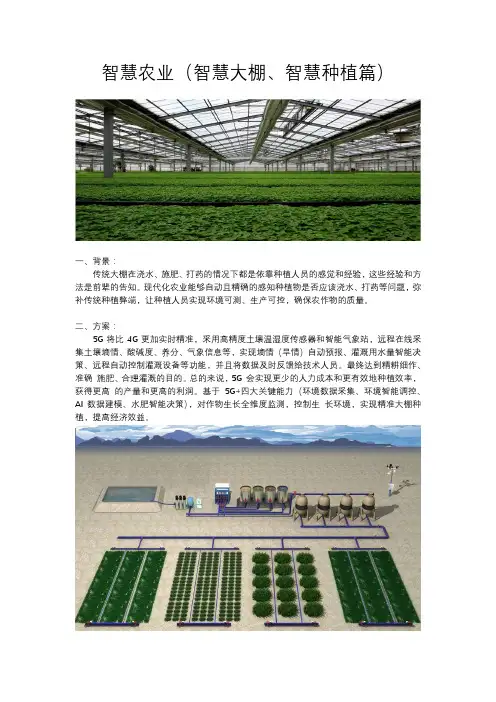 智慧农业方案(大棚+种植)