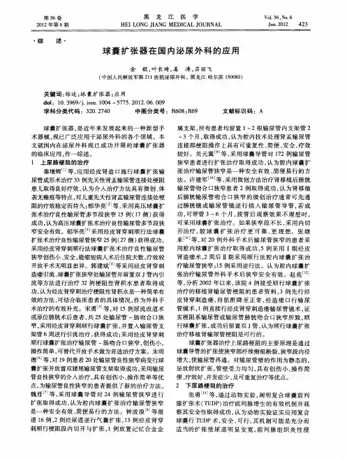 球囊扩张器在国内泌尿外科的应用