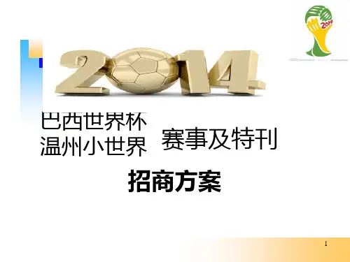 世界杯招商方案PPT课件