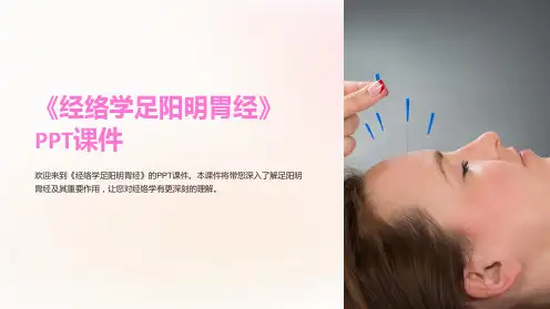 《经络学足阳明胃经》课件