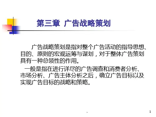 广告战略策划PPT