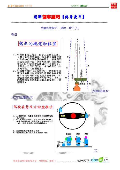 图解驾车技巧【终身受用】