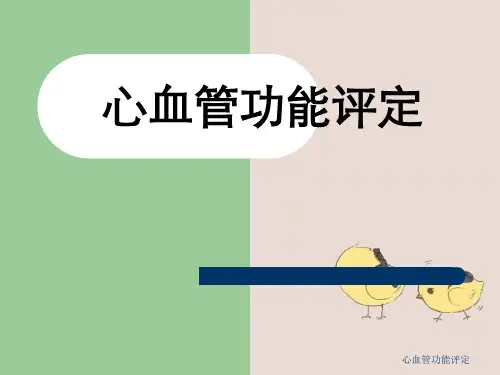 心血管功能评定