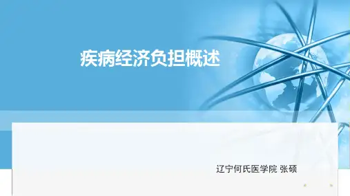 9.1疾病经济负担概述
