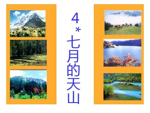 《七月的天山》精品-四年级下册语文PPT课件