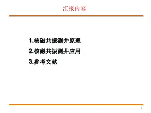 核磁共振成像测井ppt课件
