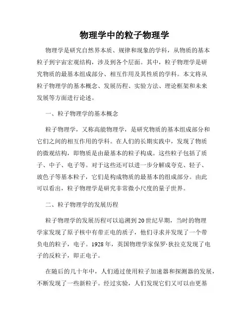 物理学中的粒子物理学