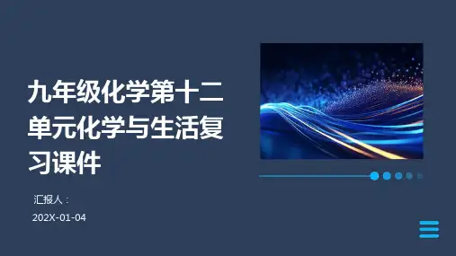 九年级化学第十二单元化学与生活复习课件