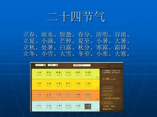 二十四节气