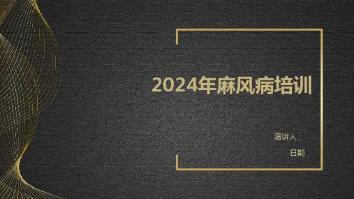 2024年麻风病培训