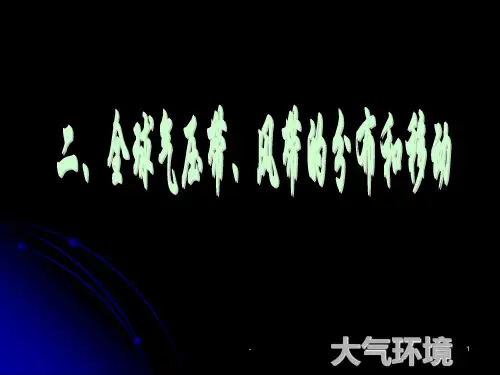 第二节气压带和风带PPT课件