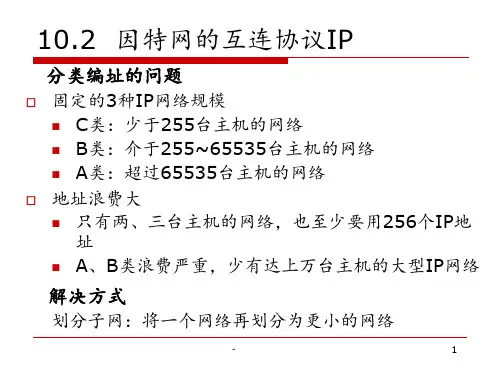 子网划分问题PPT课件