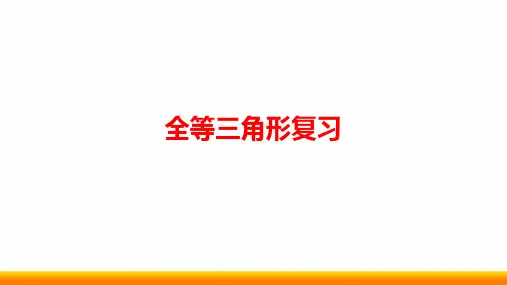 初中数学《全等三角形复习》微课PPT课件