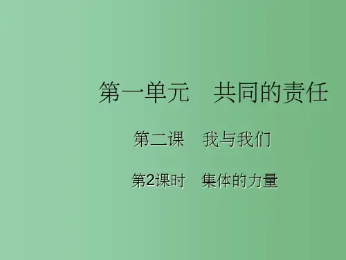 七年级政治下册-第二课-我与我们(第2课时)课件-教科版