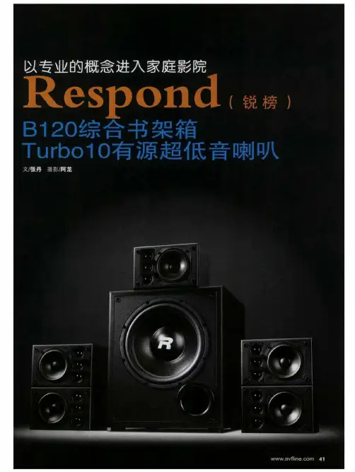 以专业的概念进入家庭影院 Respond(锐榜)B120综合书架箱Turbo10有源超低音喇叭