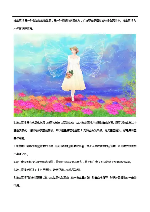 维生素E功效作用和食用方法