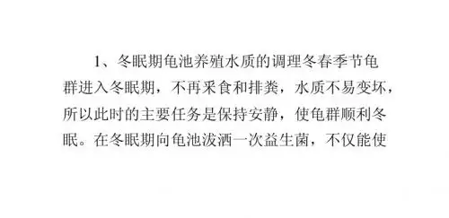 龟池养殖水质的调理