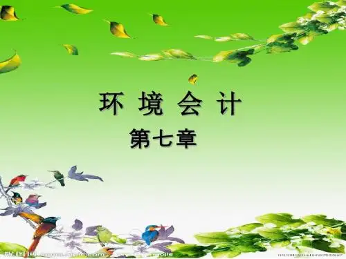 环境会计信息披露 第七章