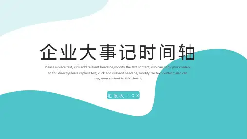 企业大事记时间轴PPT模板