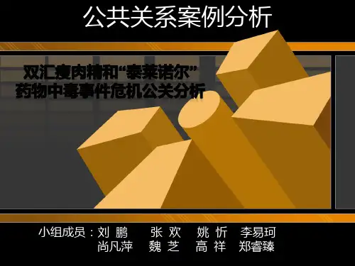 公共关系案例分析-PPT精品文档
