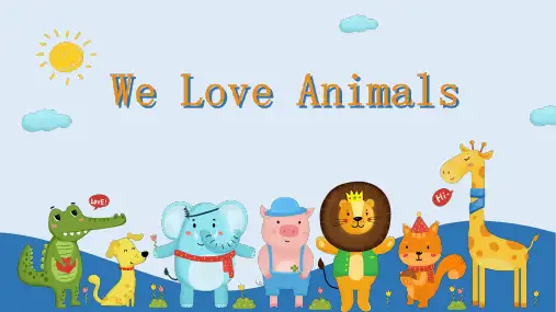 PEP三年级上册unit4《We love animals》完整课件