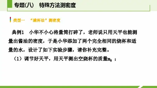 专题特殊方法测密度