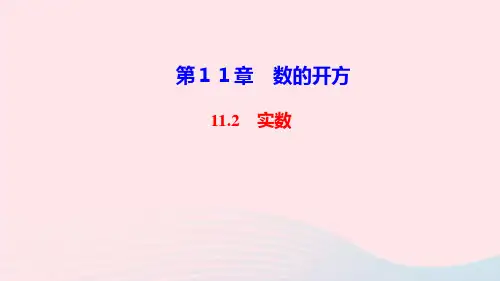 八年级数学上册第11章数的开方11.2实数作业课件新版华东师大版