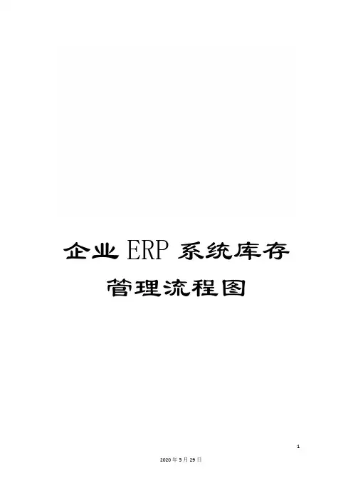 企业ERP系统库存管理流程图