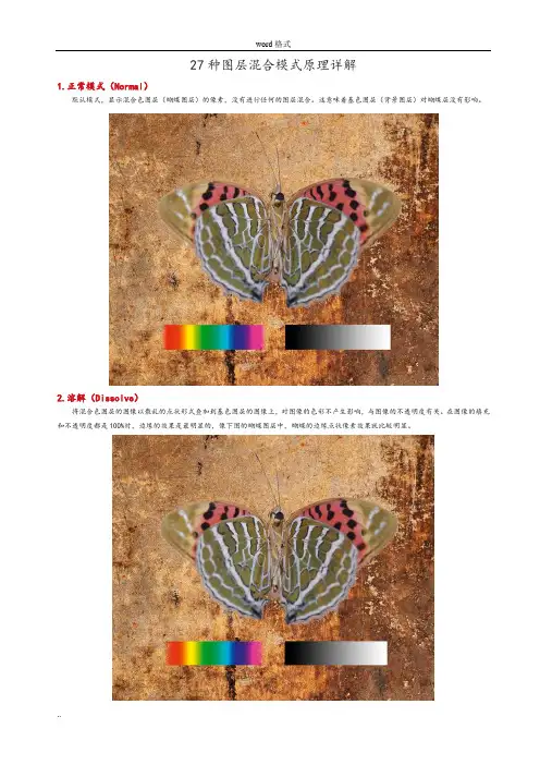 27种图层混合模式原理详细讲解