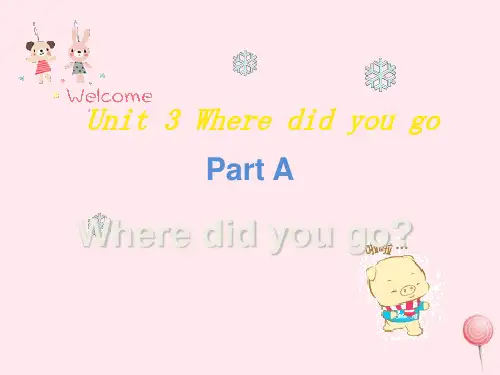 人教版六年级英语下册Unit3Wheredidyougo(第一课时PartA)课件.ppt