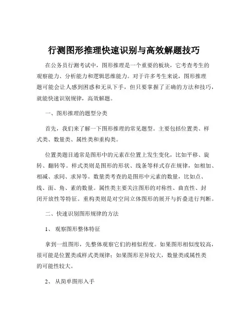 行测图形推理快速识别与高效解题技巧