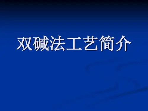 双碱法工艺简介