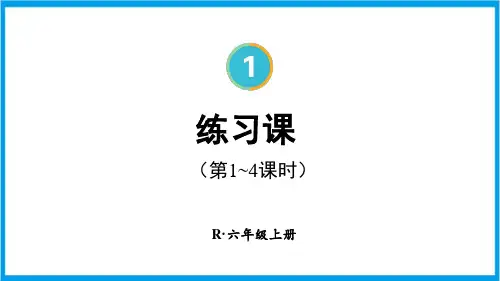 人教版六年级上册数学(新插图) 分数乘法练习课(第1-4课时) 课件