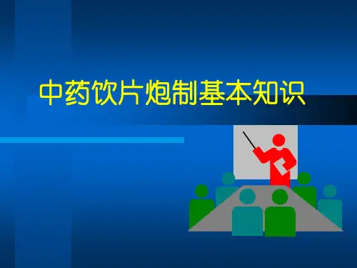 中药饮片与炮制