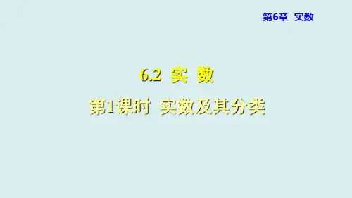 6.实数及其分类PPT课件(沪科版)