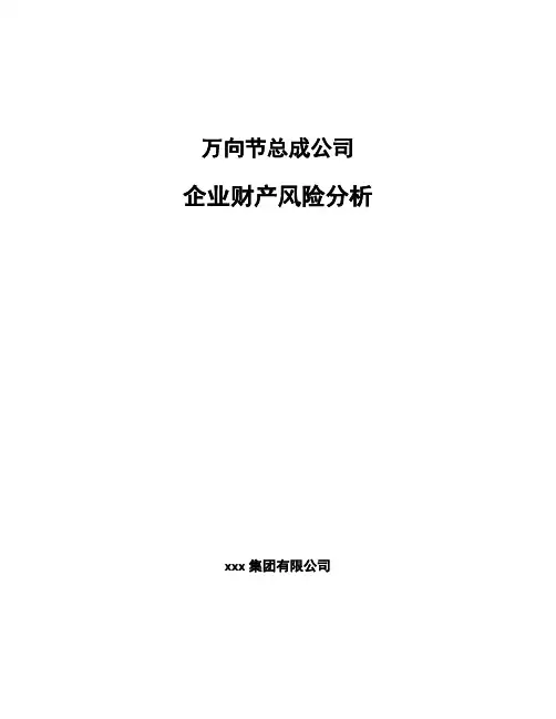 万向节总成公司企业财产风险分析（范文）
