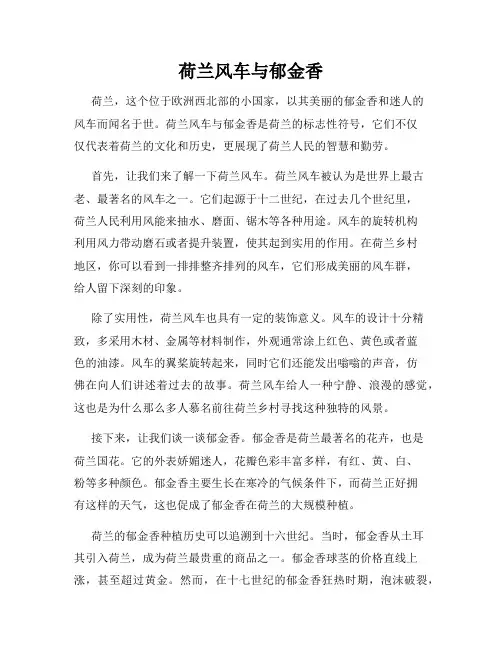 荷兰风车与郁金香