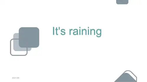 It's raining课件-it's raining