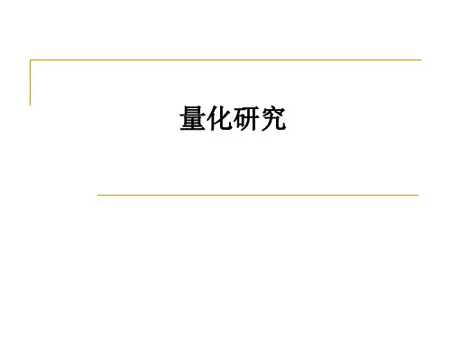 量化研究ppt课件