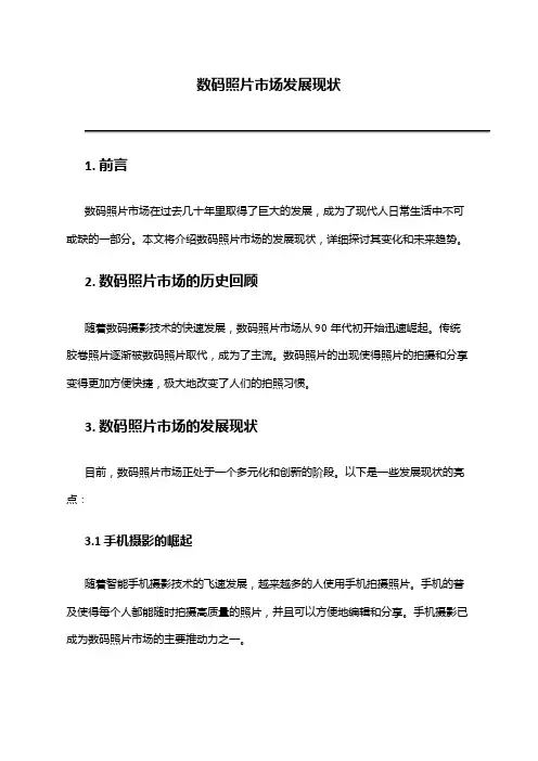 2024年数码照片市场发展现状