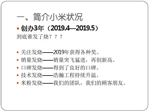 马克思原理：内因外因案例分析：小米(另附讲稿)共39页文档