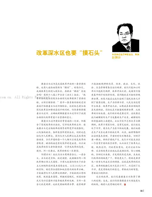 赵振华：改革深水区也要“摸石头”
