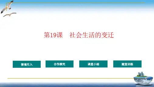 《社会生活的变迁》精品ppt课件.部编版最新1