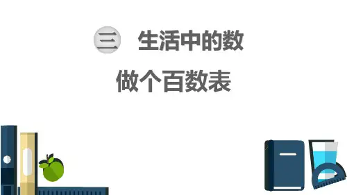 北师大版一年级数学下册 (做个百数表)生活中的数 教学课件