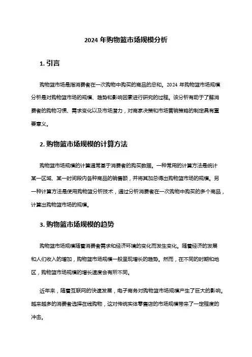 2024年购物篮市场规模分析