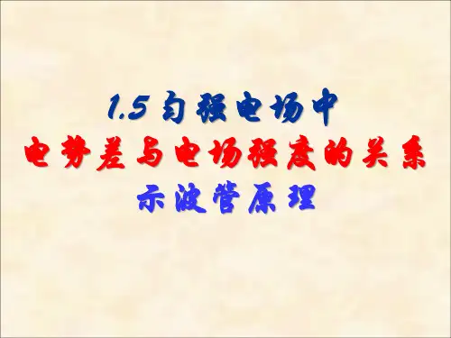 1.5匀强电场中电势差与电场强度的关系_示波管原理.ppt