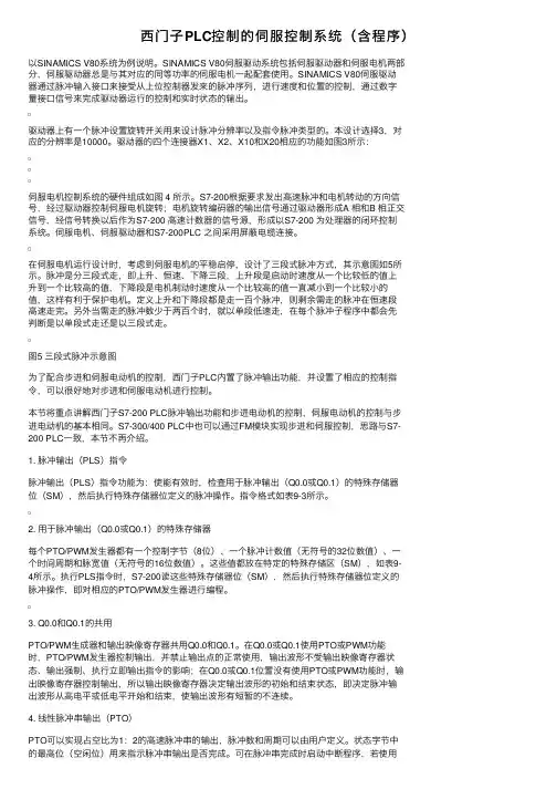 西门子PLC控制的伺服控制系统（含程序）