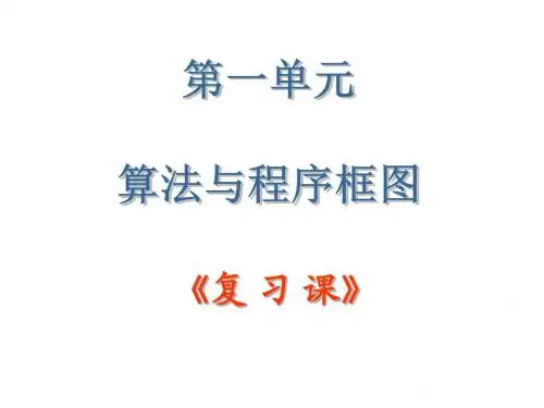 高二数学算法与程序框图