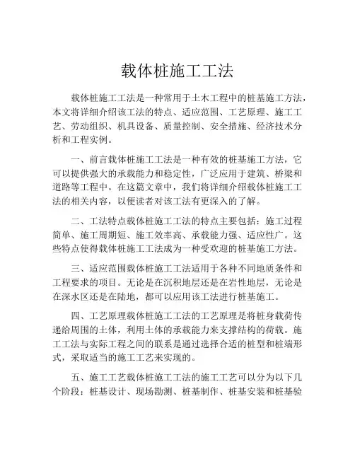 载体桩施工工法(2)